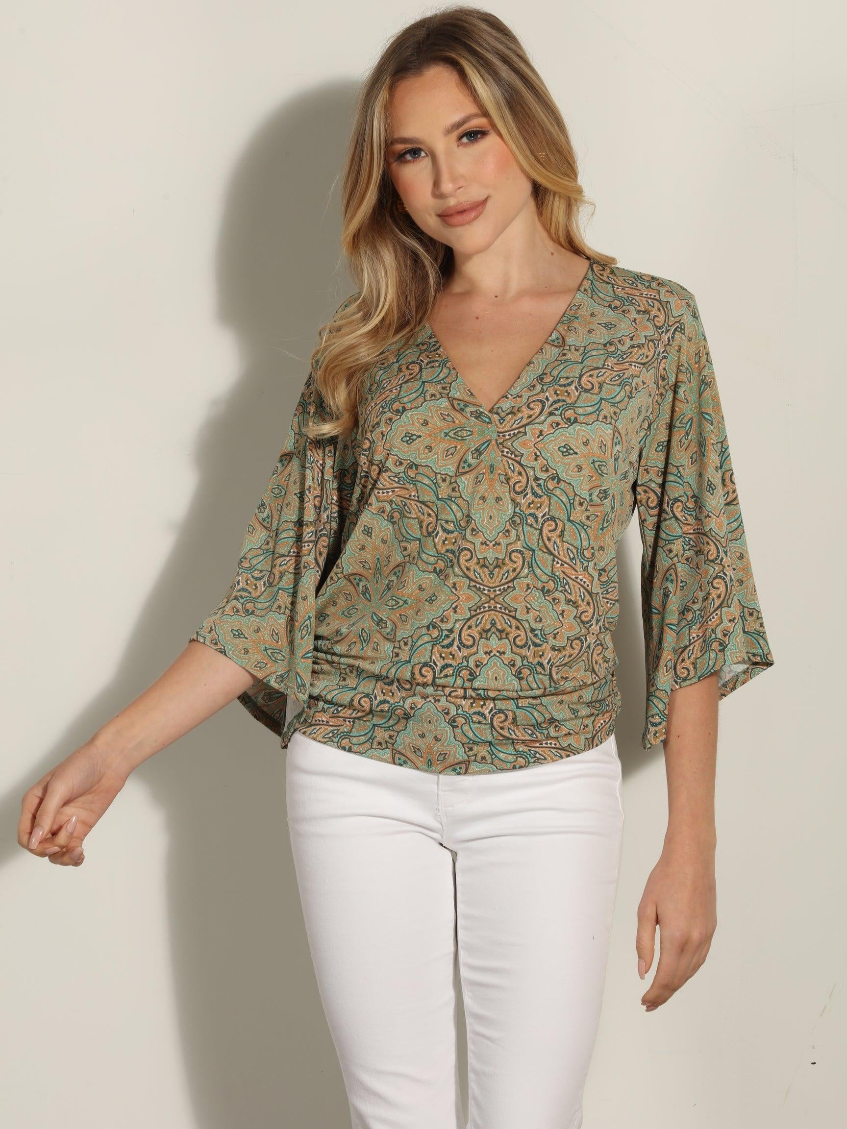 Neema Stretch Banded Kimono Top-FINAL SALE