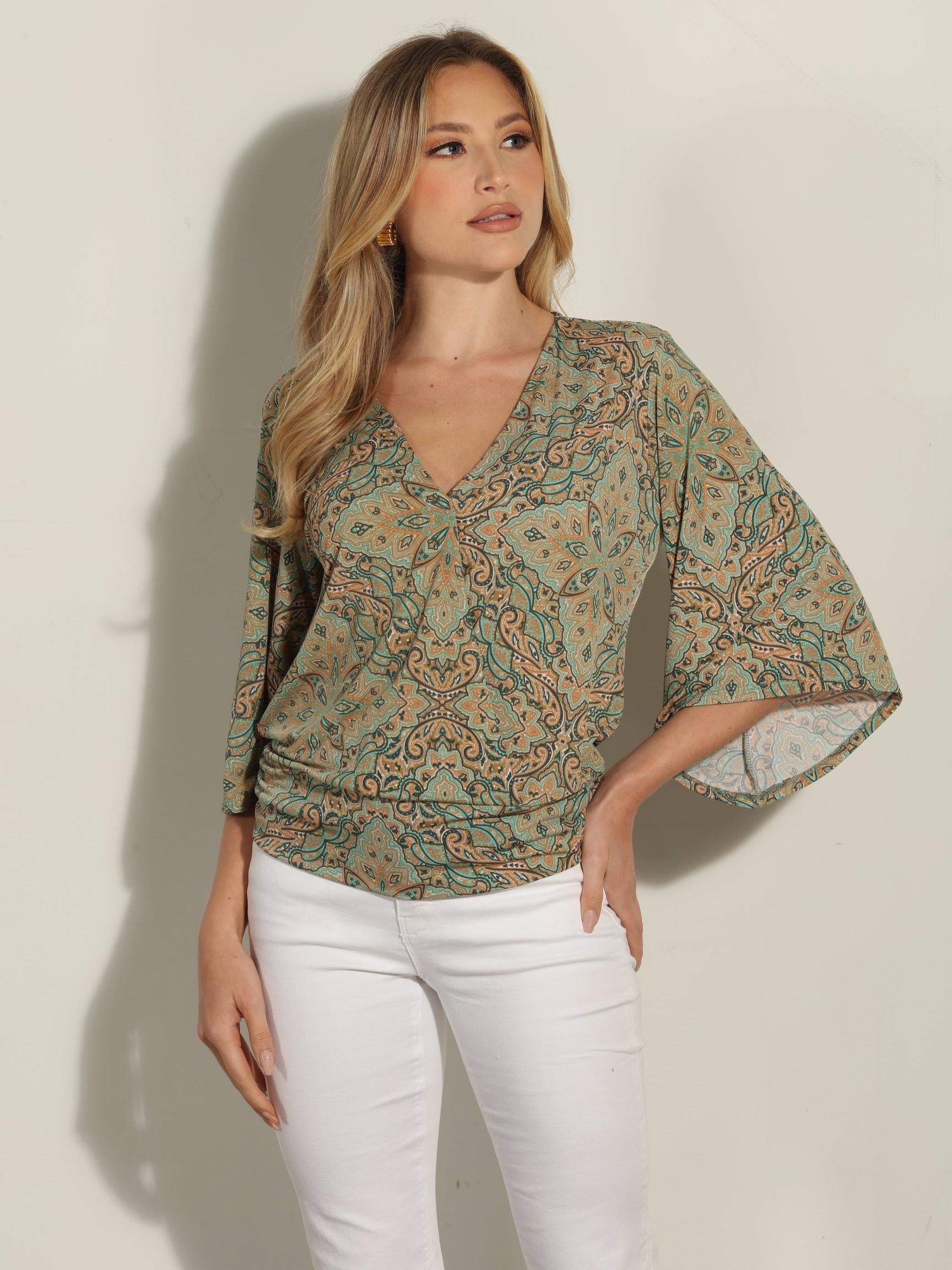 Neema Stretch Banded Kimono Top-FINAL SALE