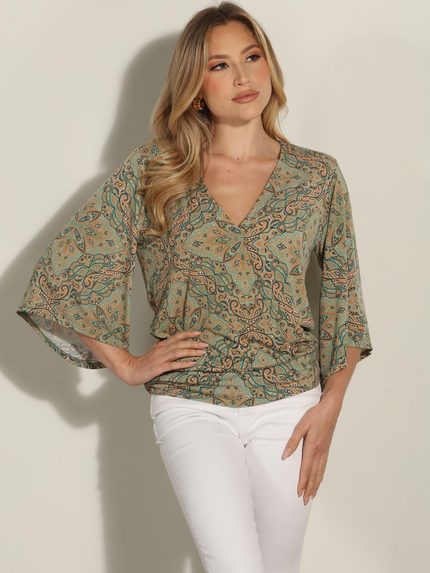Neema Stretch Banded Kimono Top-FINAL SALE