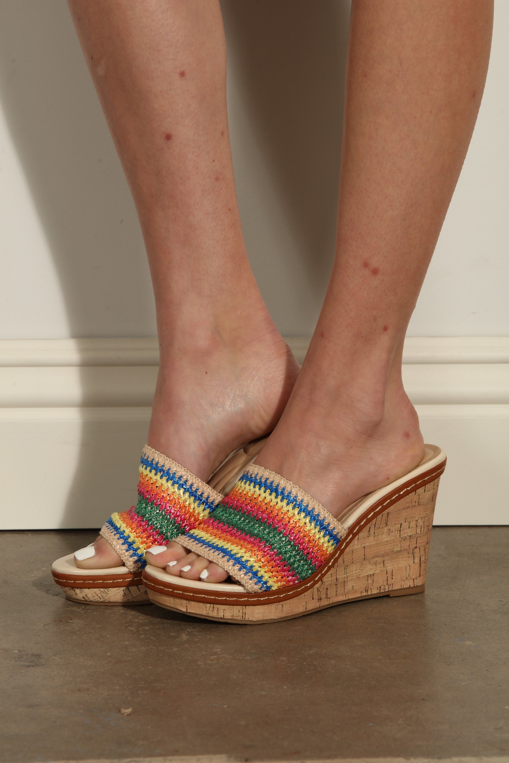 Chinese Laundry Straw Wedge-FINAL SALE
