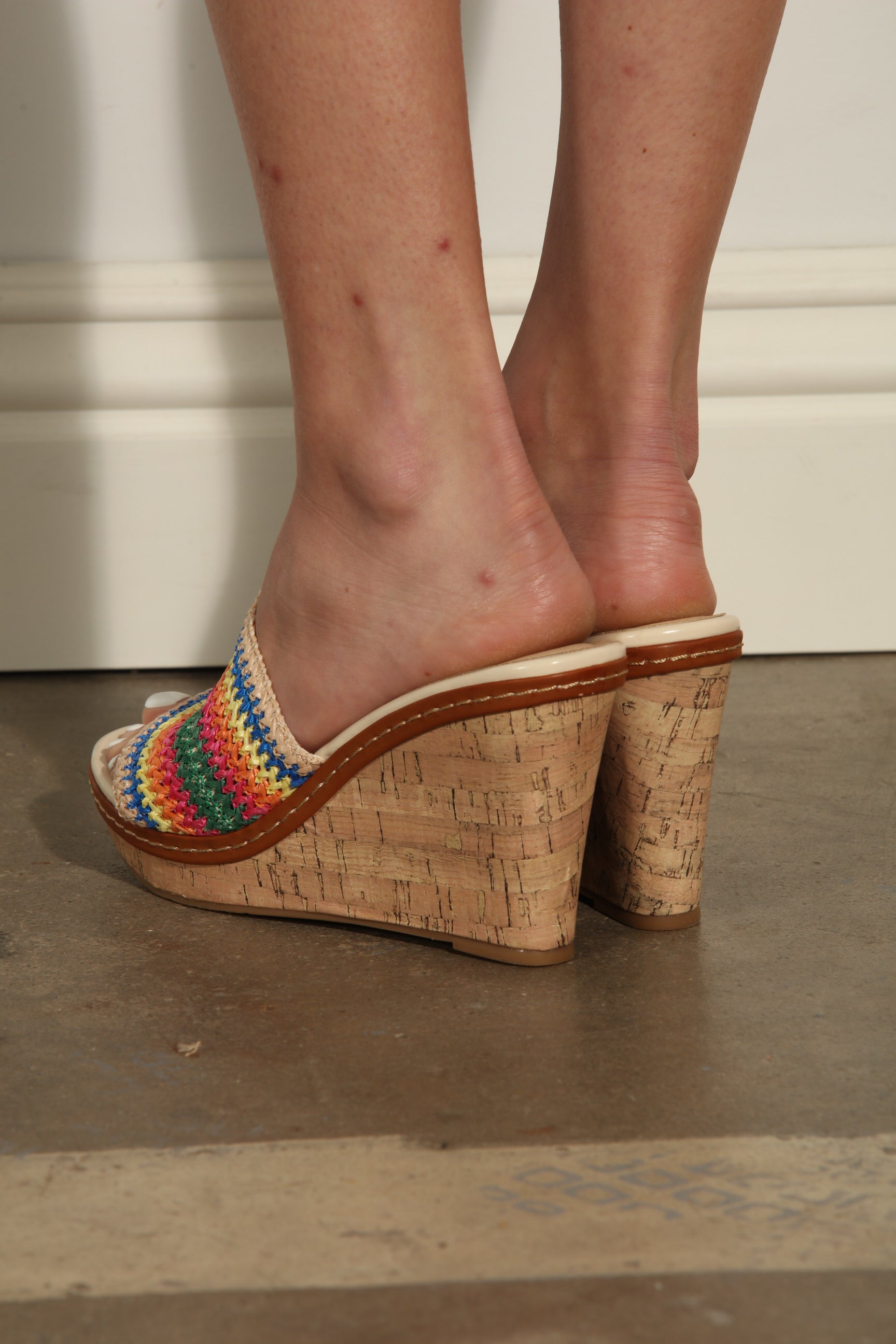 Chinese Laundry Straw Wedge-FINAL SALE