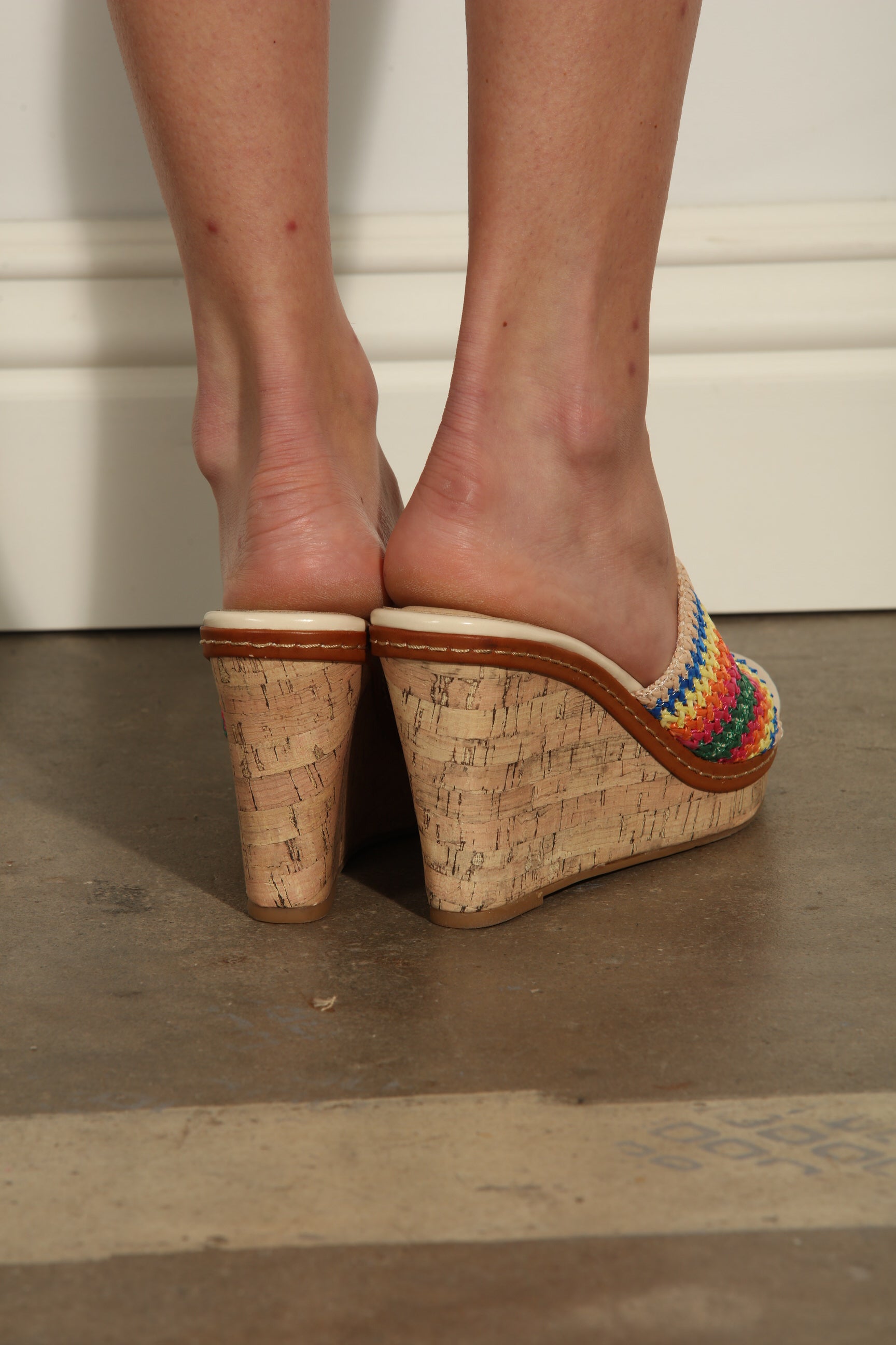 Chinese laundry cork on sale wedges