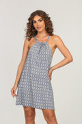 Mitsy Stretch Halter Tie Dress-FINAL SALE