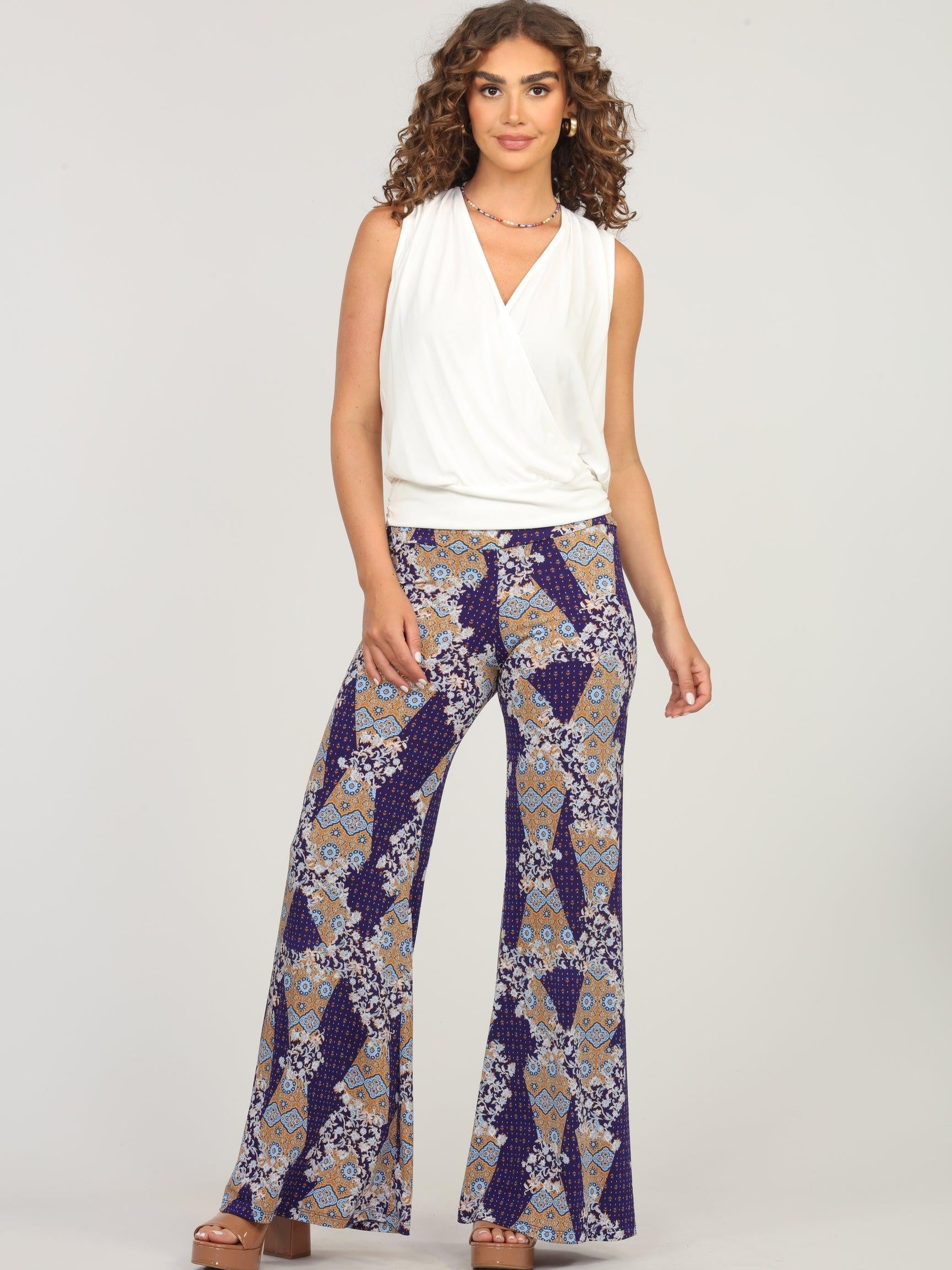 Ivory Cupro Stretch Surplice Top -FINAL SALE