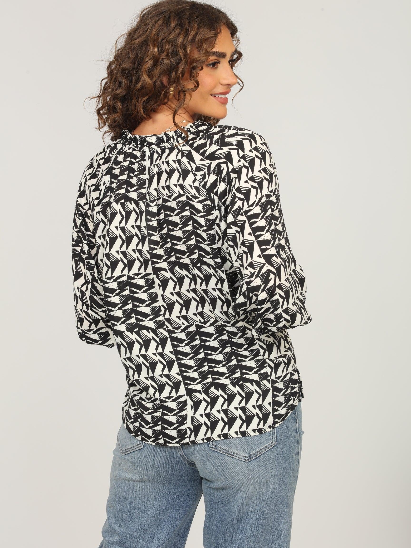 Richie Split-Neck Blouse - FINAL SALE