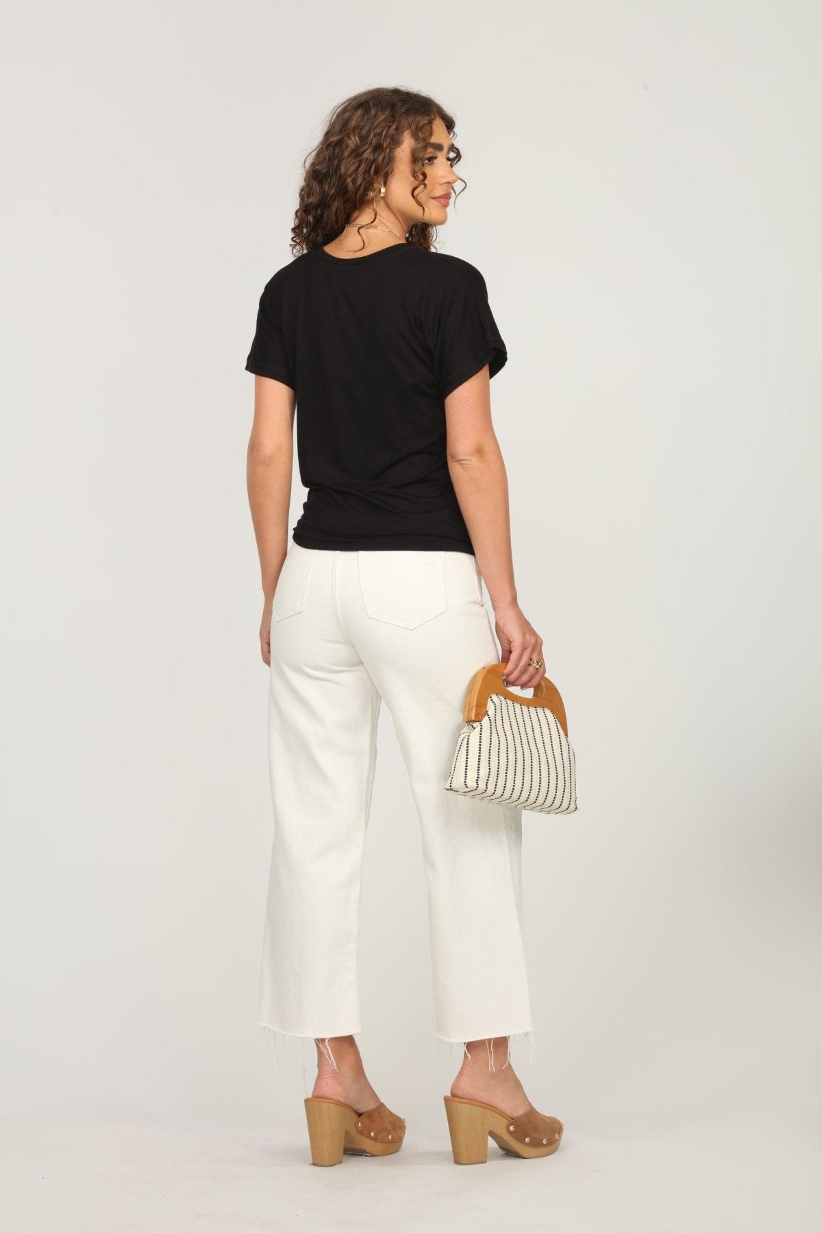 Black Tee with Front Tie-BEST SELLER