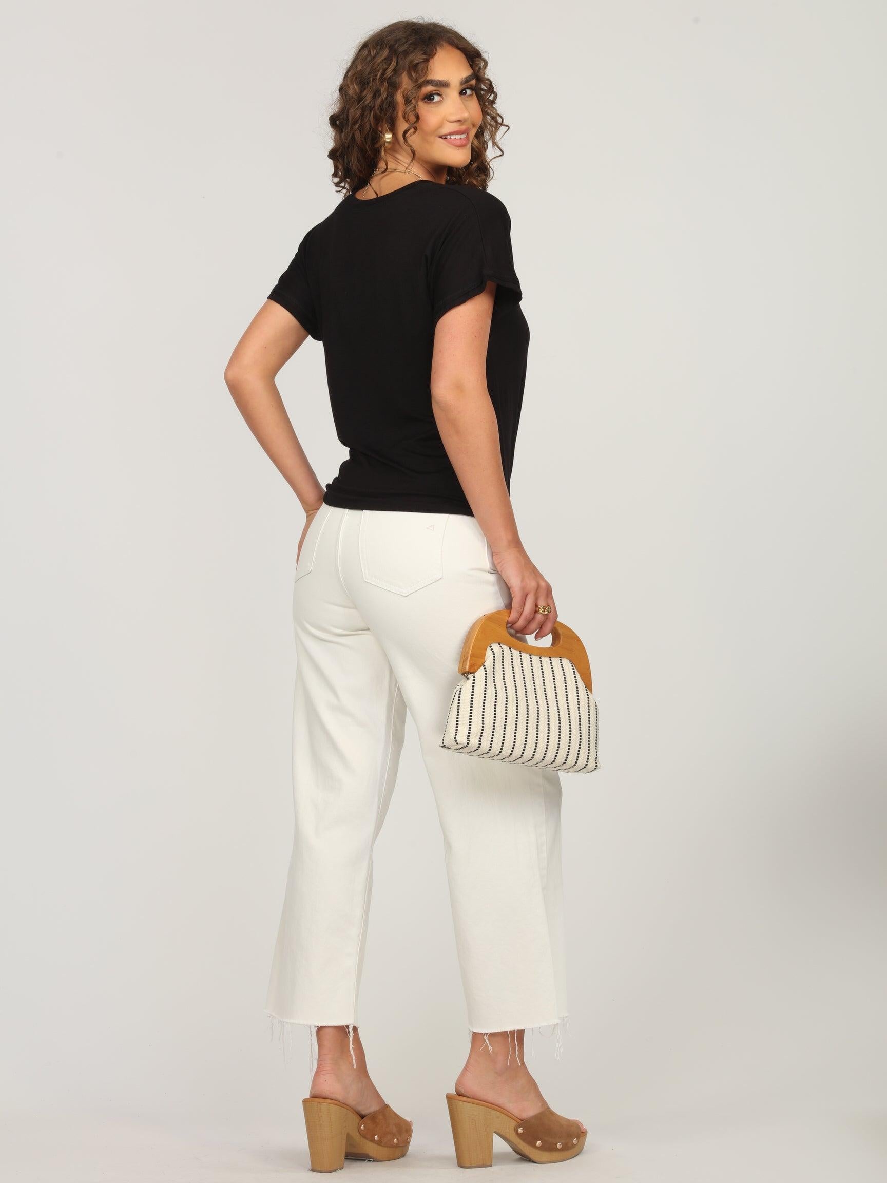 Black Tee with Front Tie-BEST SELLER