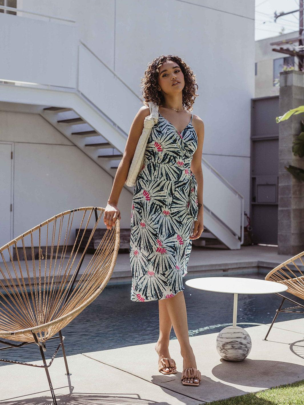 Wintour Woven Wrap Dress - FINAL SALE