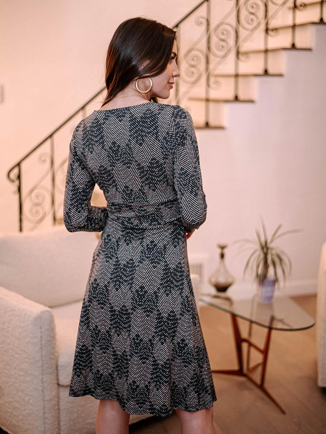 Antonia Long Slv Twist Dress-FINAL SALE