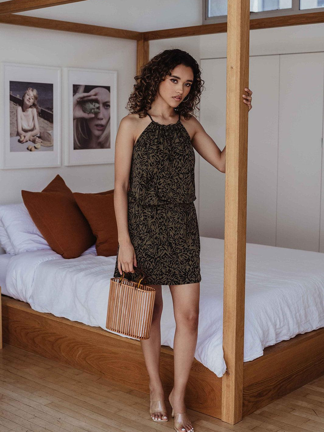 Jigsaw Front Tie Dress-FINAL SALE