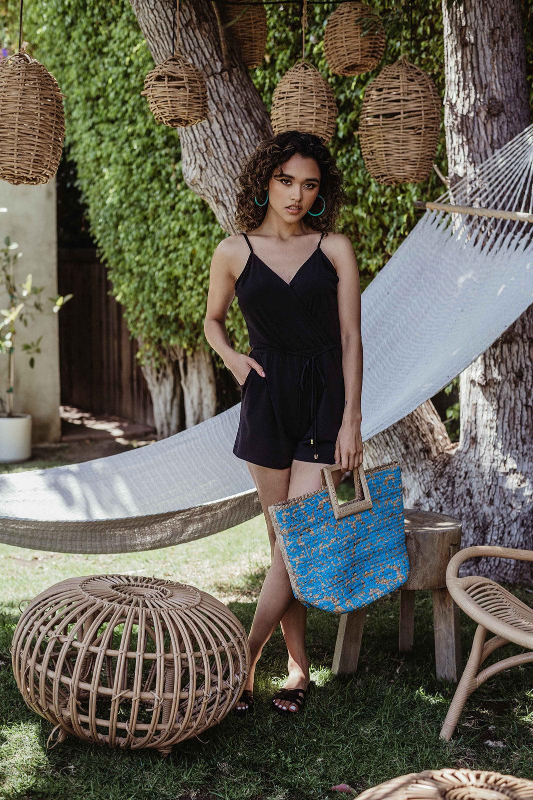 Black Tank Romper-BEST SELLER