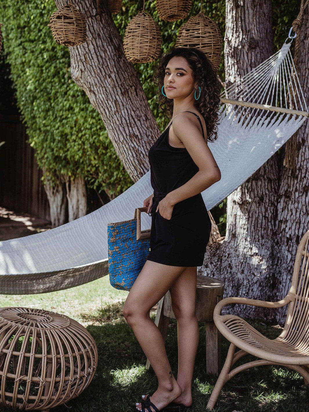 Black Tank Romper-BEST SELLER