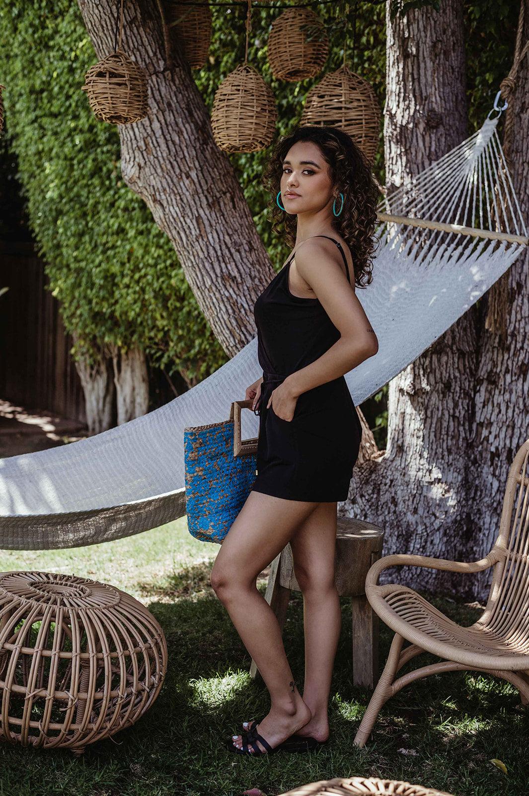 Black Tank Romper-BEST SELLER