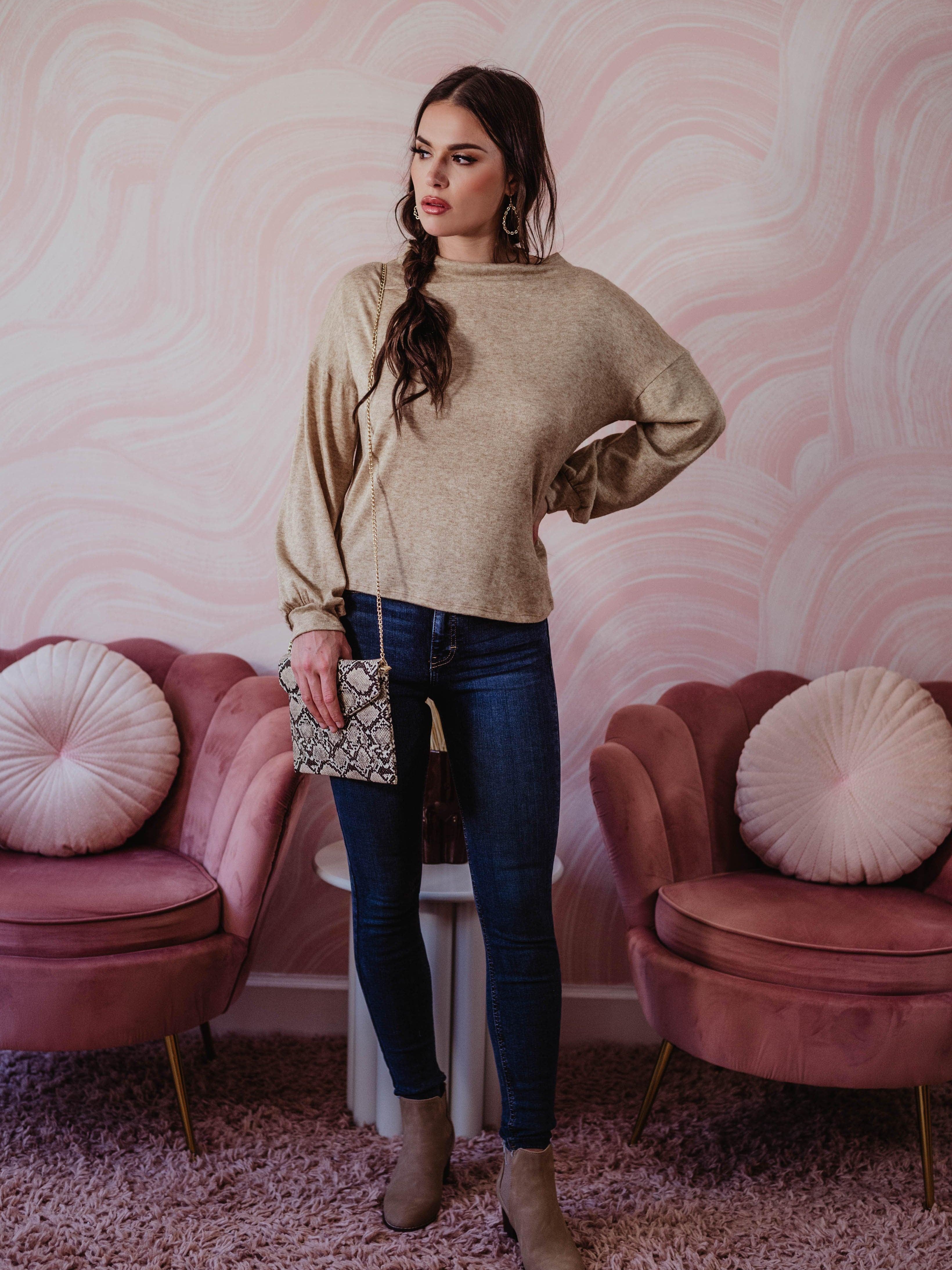 Mid-Rise Medium Wash Skinny Jeans - FINAL SALE