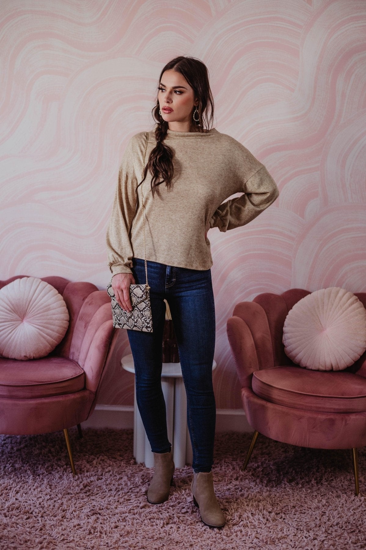 Mid-Rise Medium Wash Skinny Jeans - FINAL SALE