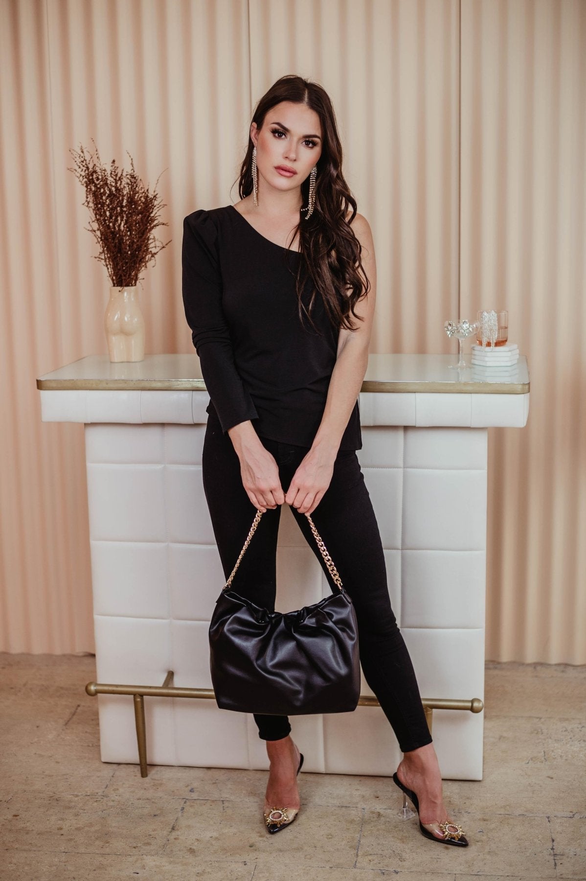 Mid-Rise Black Skinny Jeans - FINAL SALE