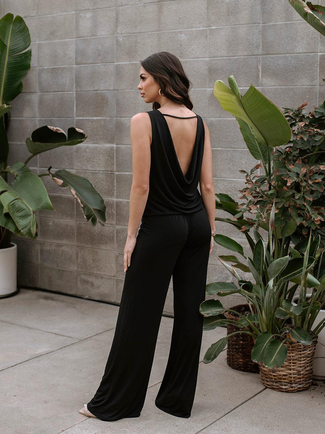 Camille Stretch Low Back Jumpsuit