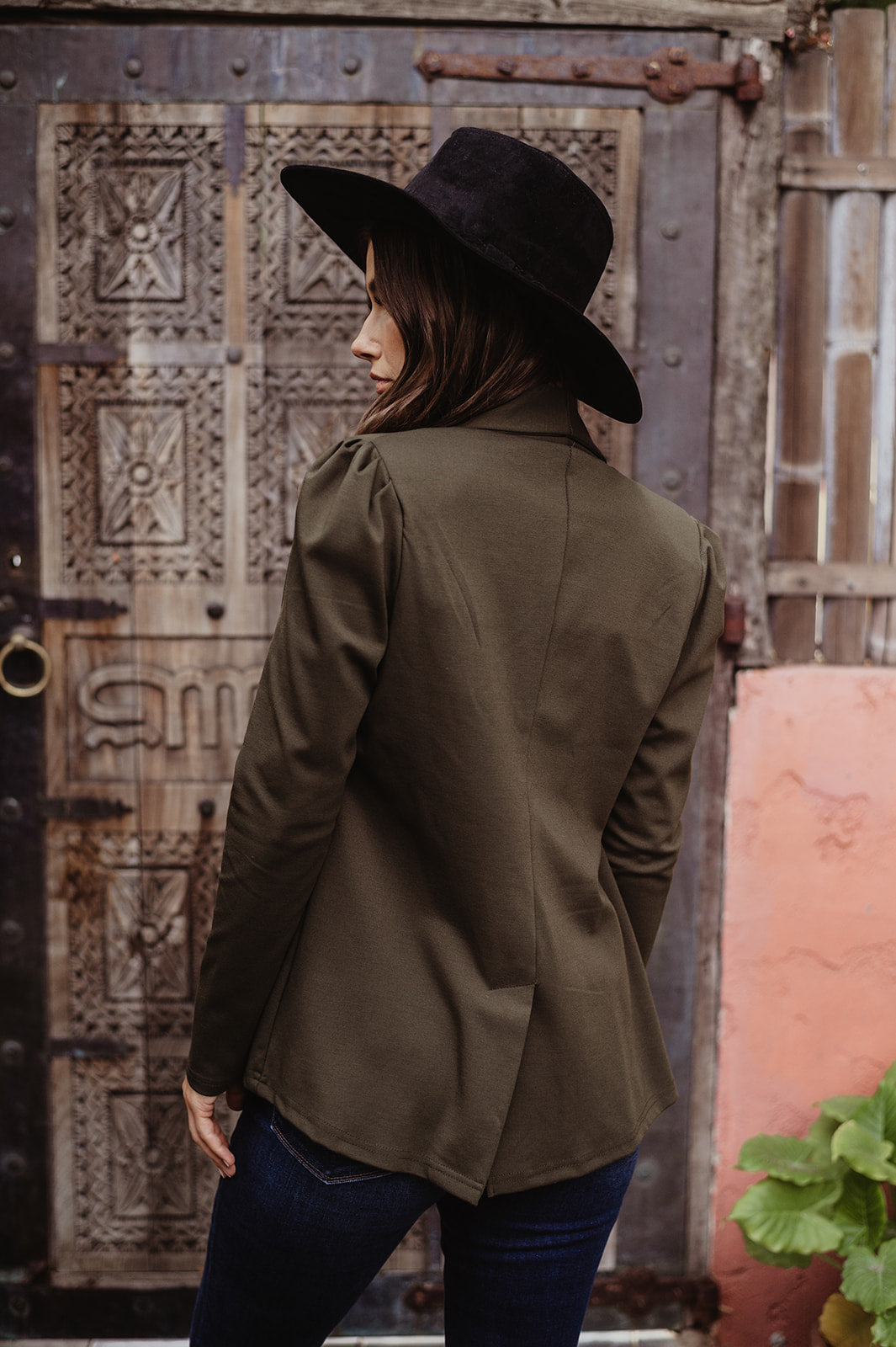 Olive Ponti Blazer-FINAL SALE