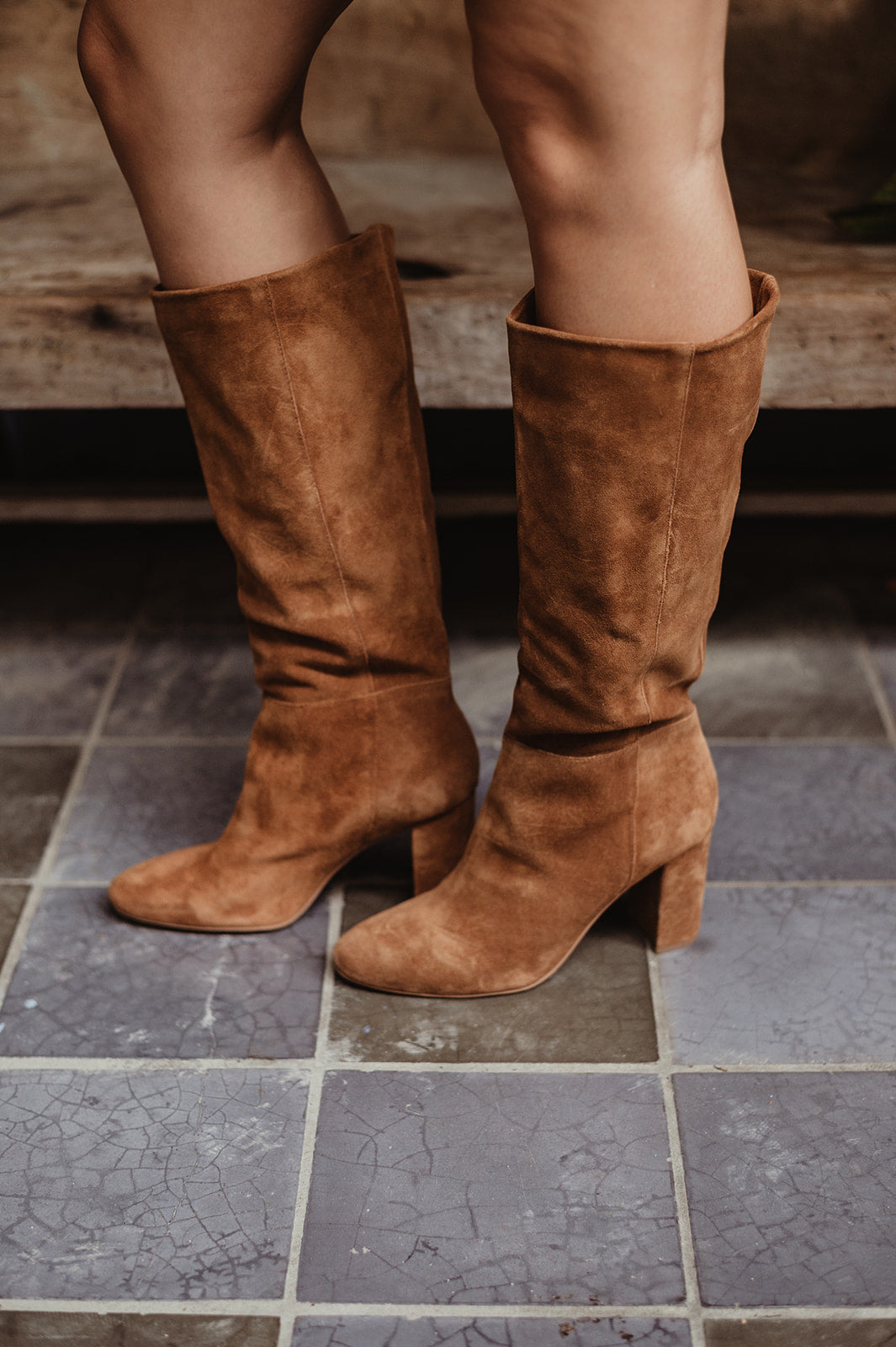 Krafty Suede Booties - Honey Brown -BEST SELLER