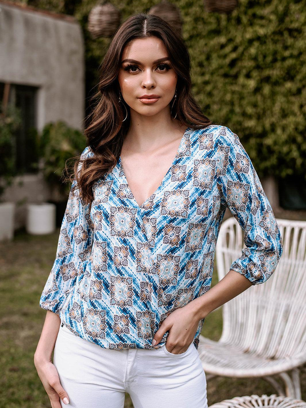 Kyrie Surplice Top- FINAL SALE