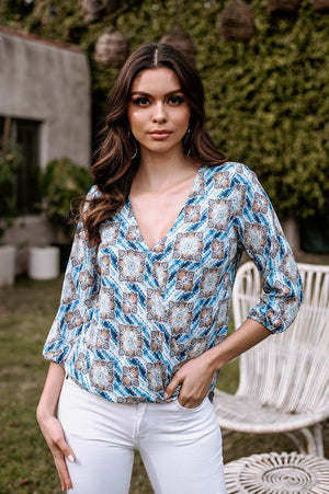 Kyrie Surplice Top- FINAL SALE