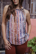 Lucia Chiffon Halter Blouse - FINAL SALE