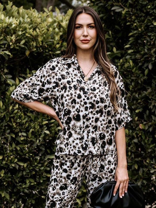 Oria Button-Up Boxy Blouse