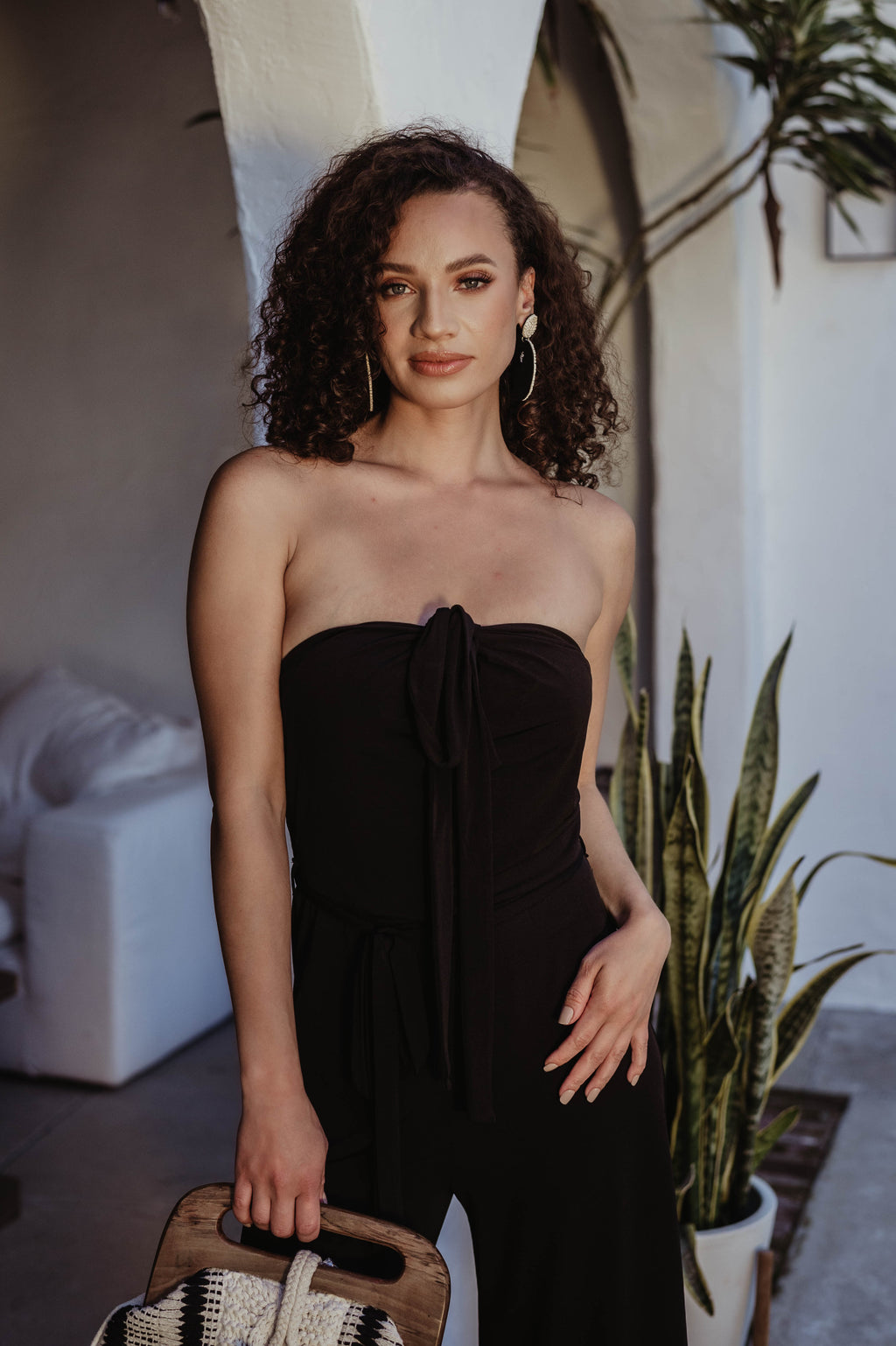 Adjustable Halter Culotte Jumpsuit-FINAL SALE