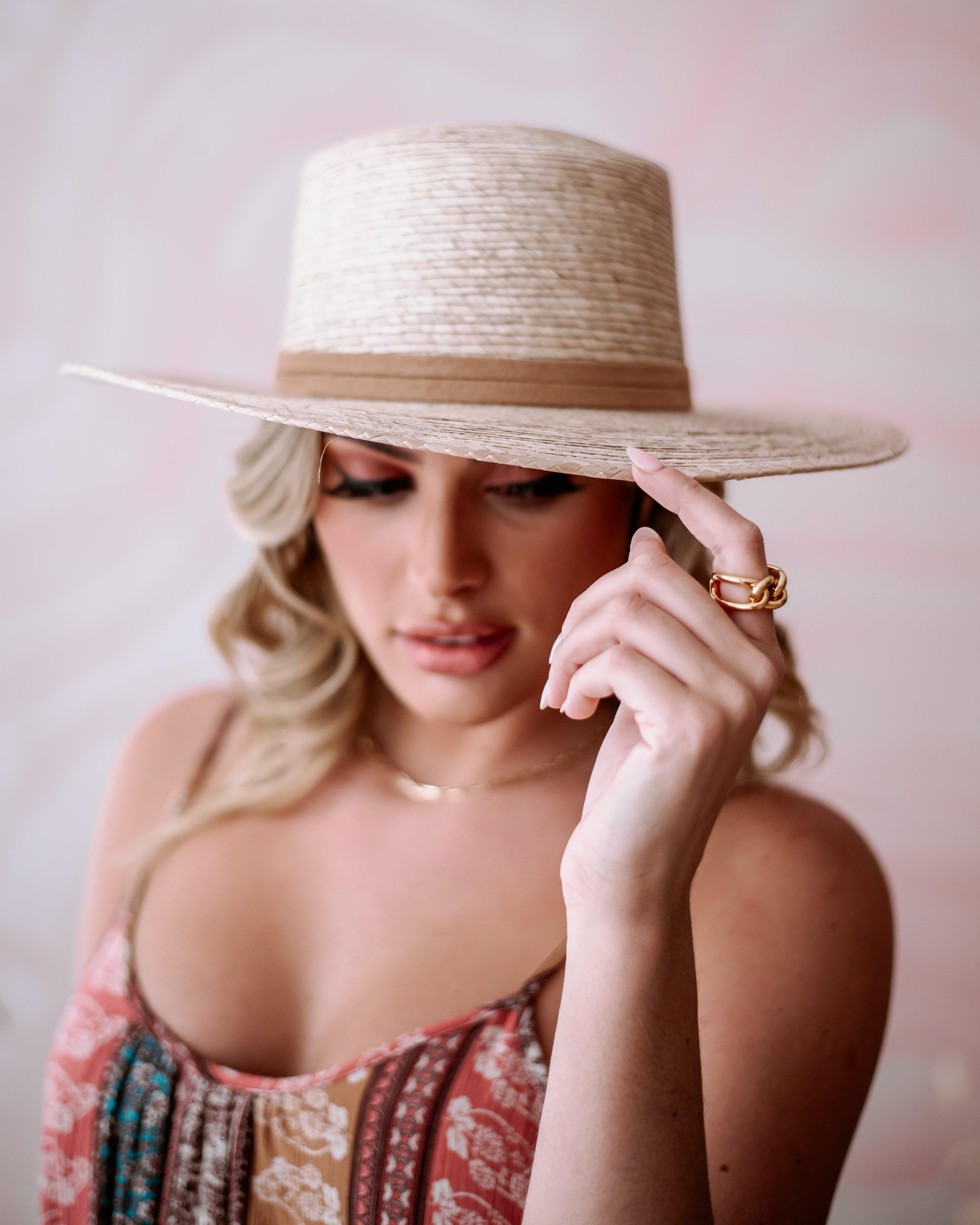 Amelia Palm Leaf Hat-BEST SELLER