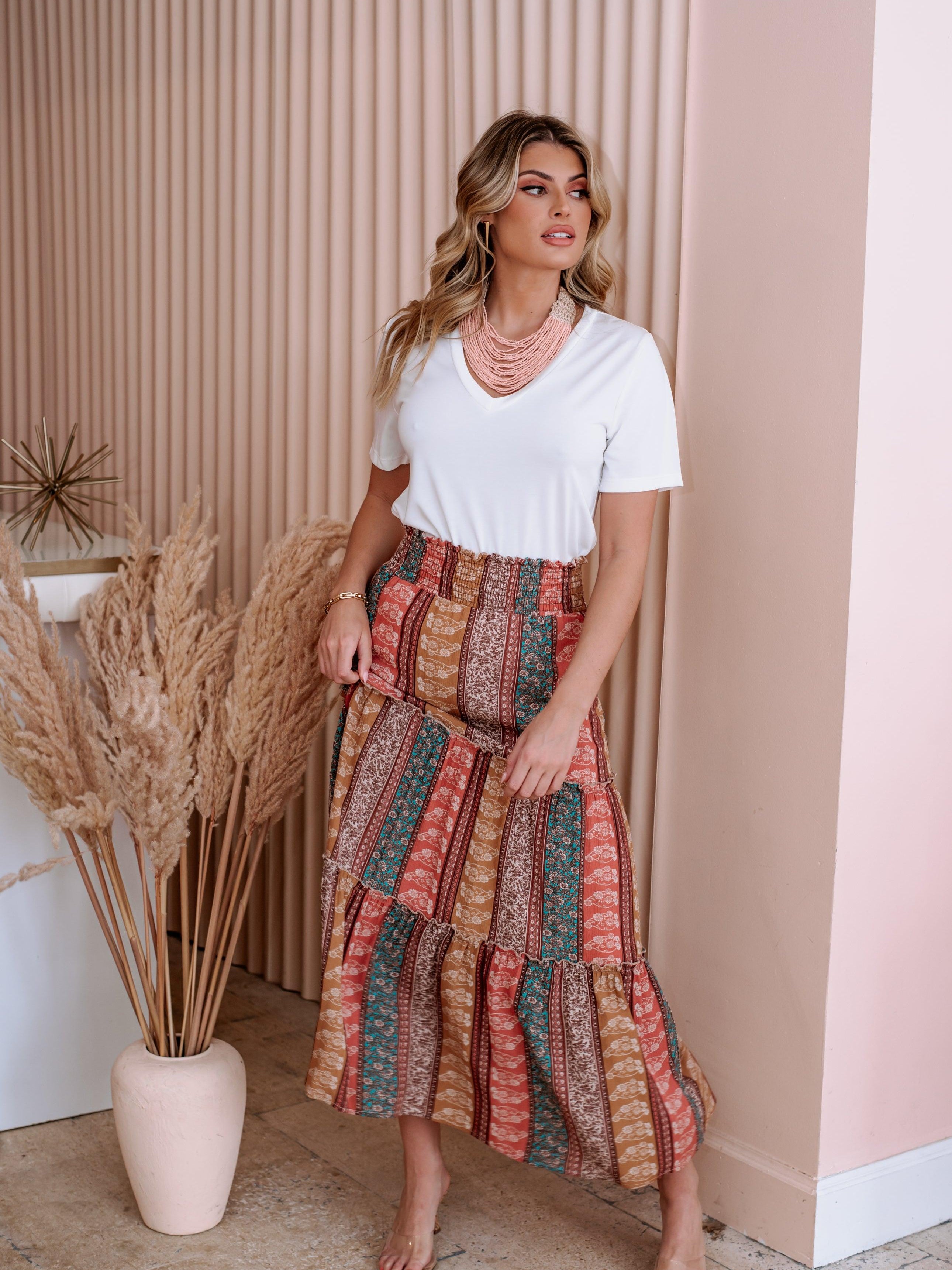 Madrid Boho Tiered Skirt-FINAL SALE