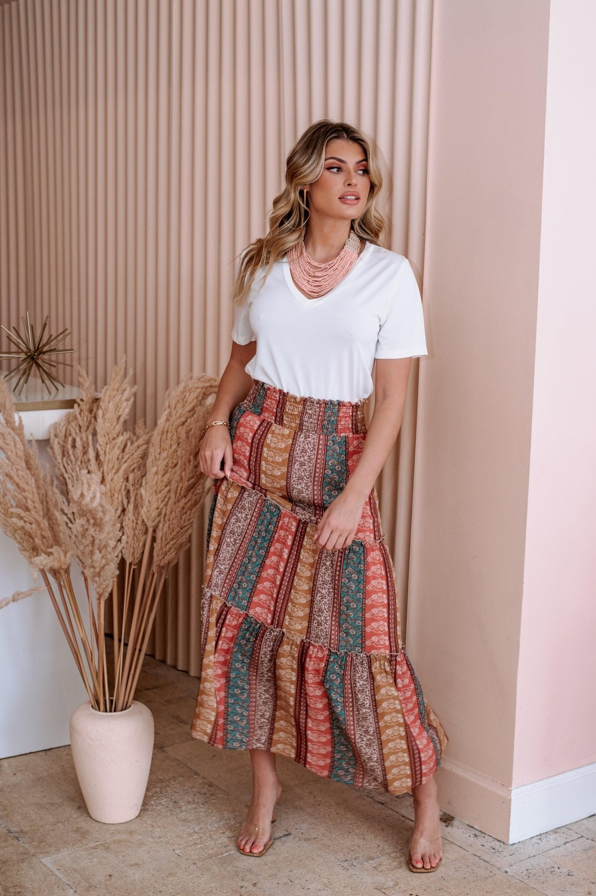 Madrid Boho Tiered Skirt-FINAL SALE