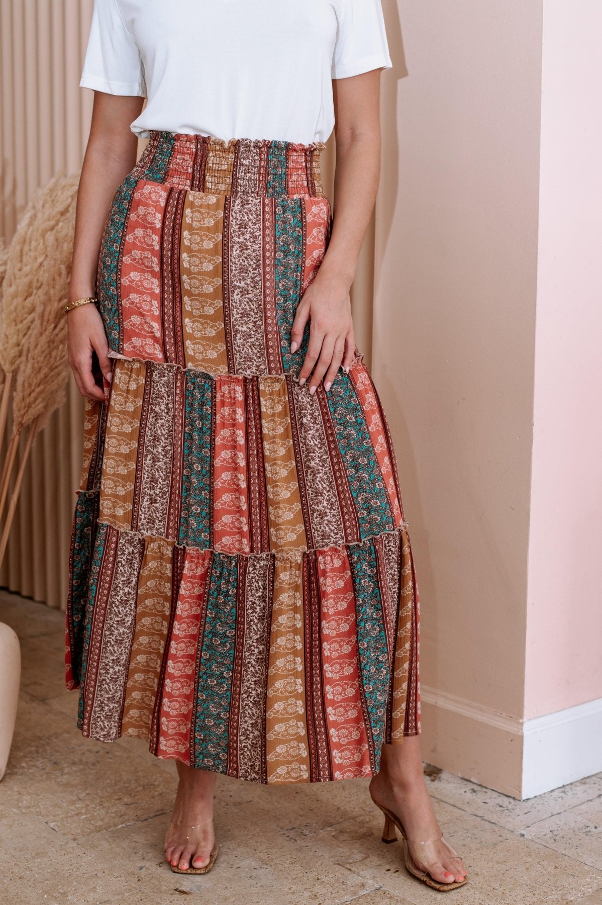 Madrid Boho Tiered Skirt-FINAL SALE