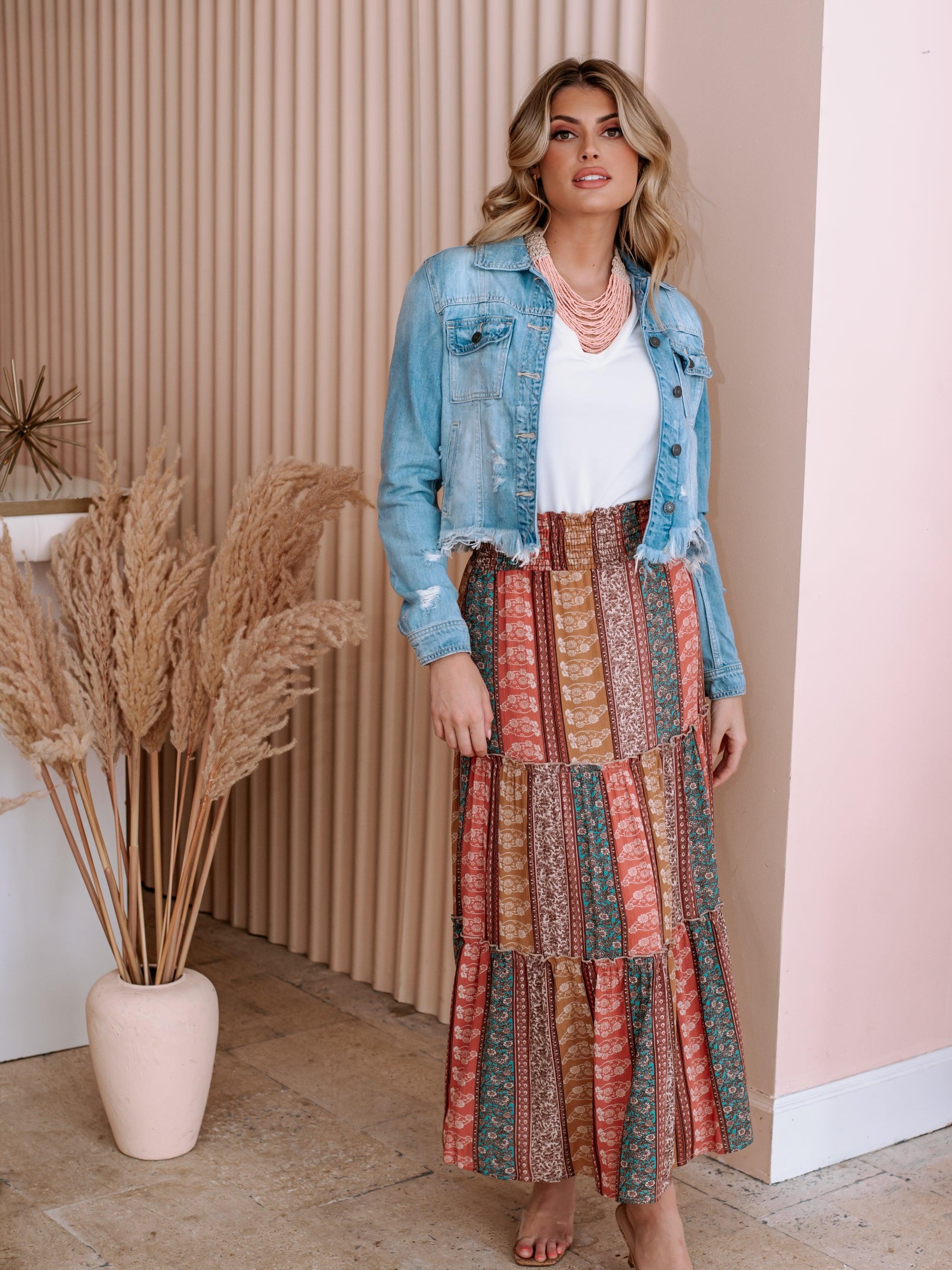 Madrid Boho Tiered Skirt-FINAL SALE