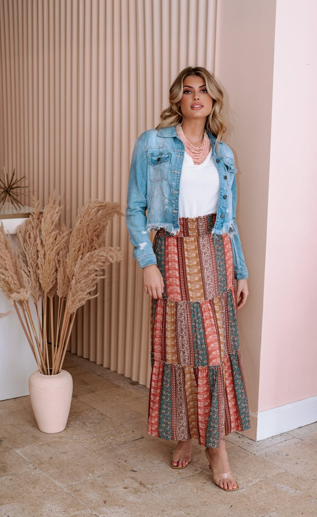 Madrid Boho Tiered Skirt-FINAL SALE