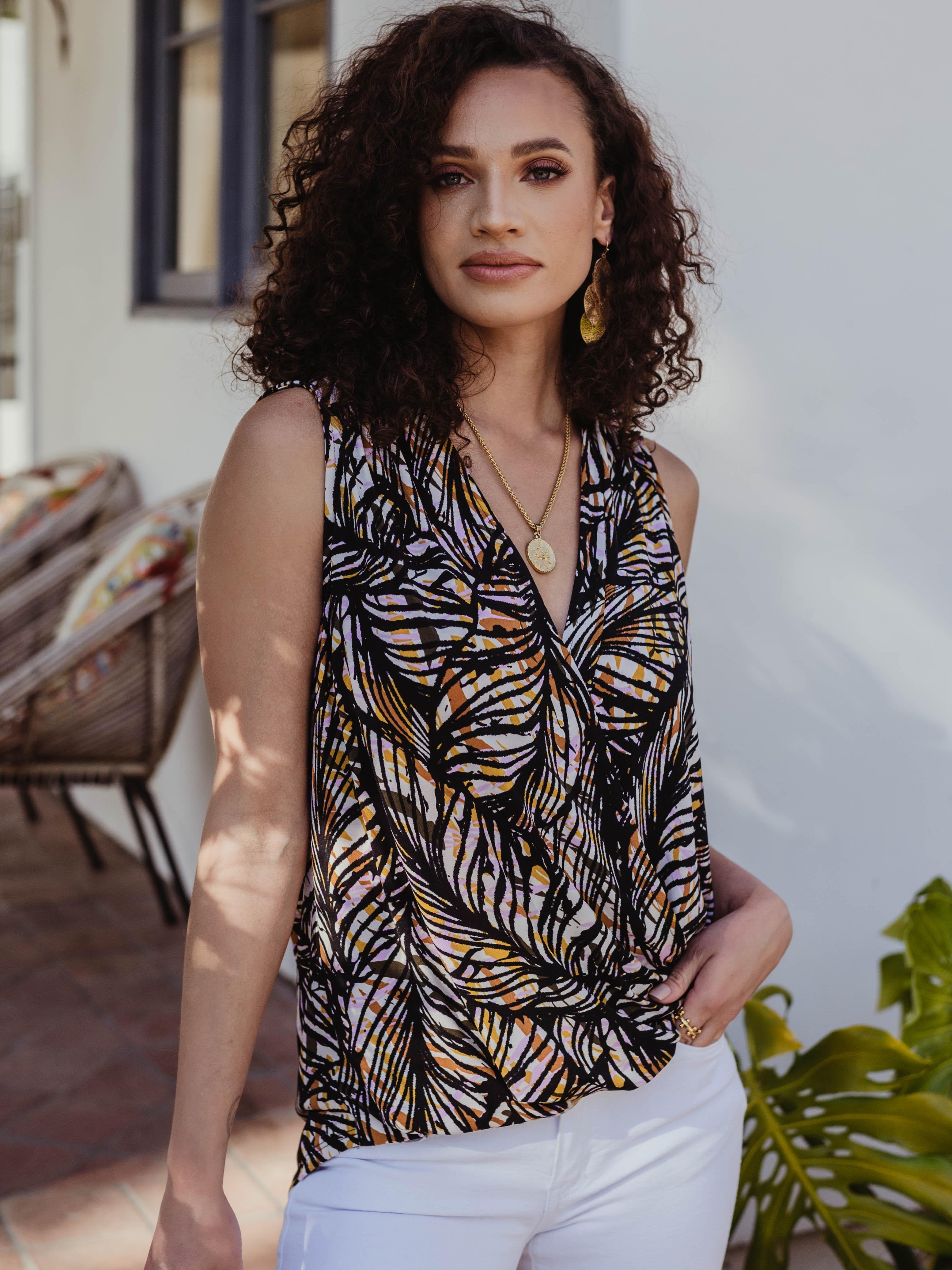 Jenni Stretch Surplice Top-Best Seller-FINAL SALE