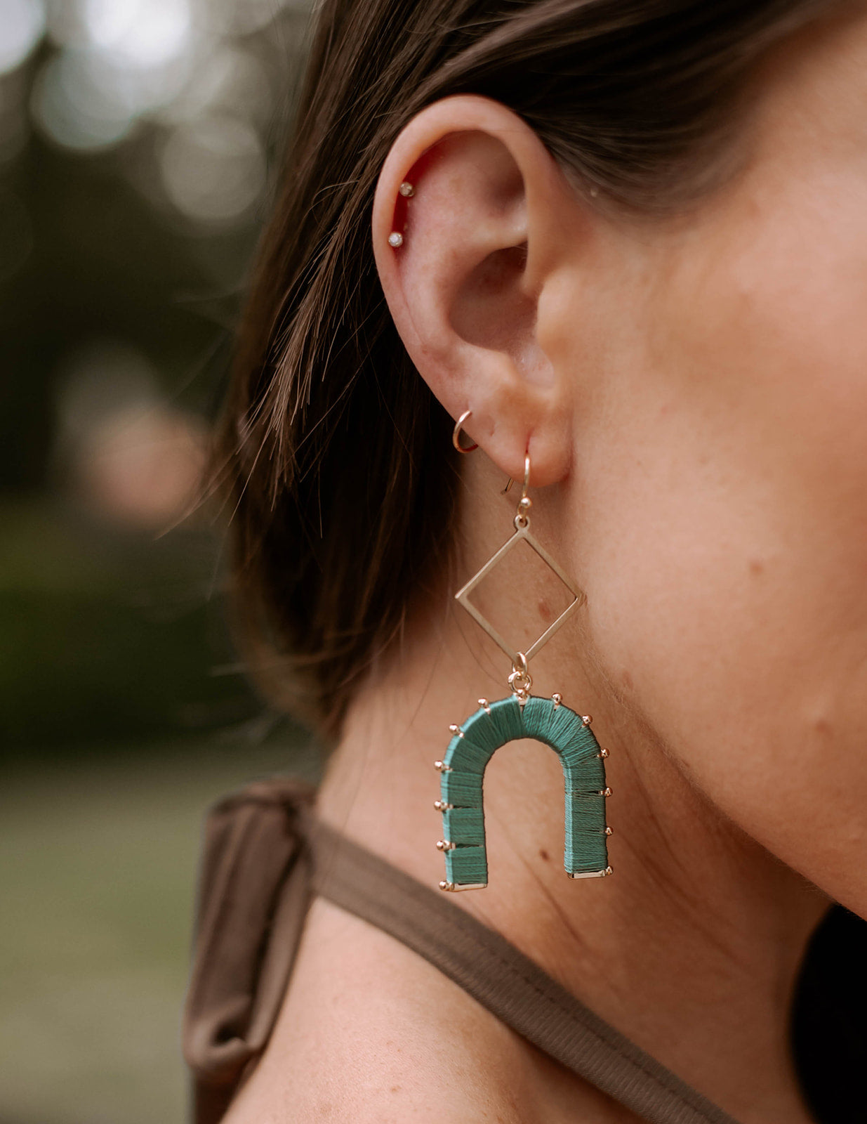 Catia Geo-Shaped Dangle Earrings-FINAL SALE