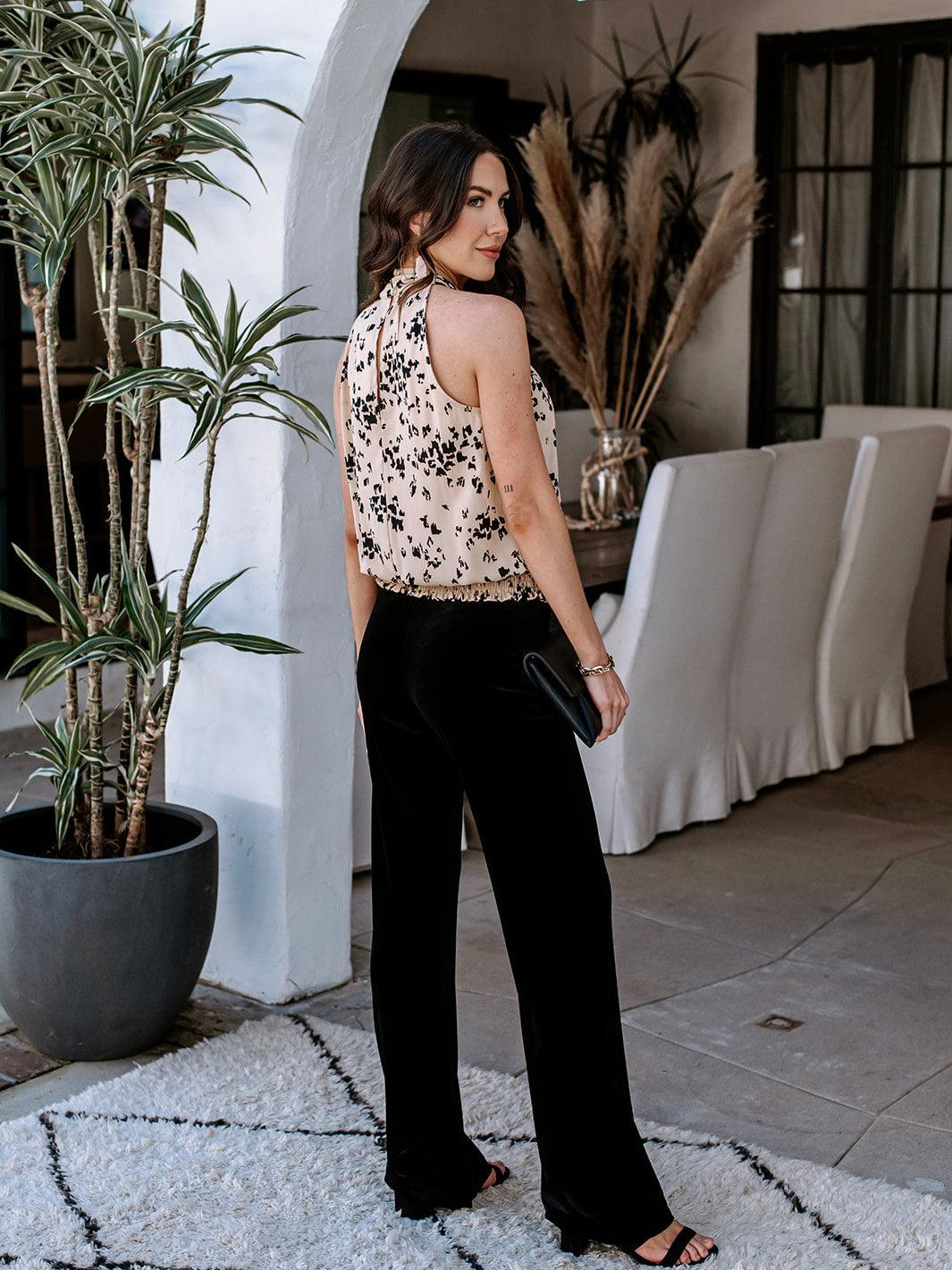 Tully Twist Neck Halter Top-FINAL SALE