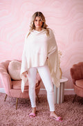 Ivory Throw-On Poncho - BEST SELLER