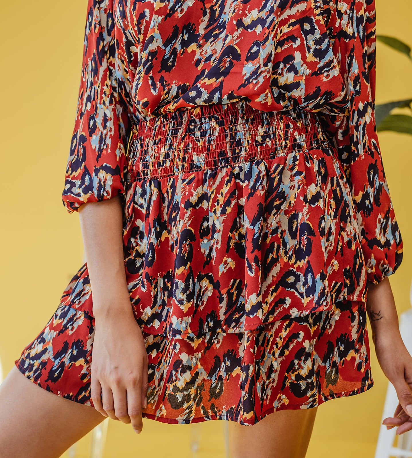 Glenda Smocked Woven Skirt - FINAL SALE