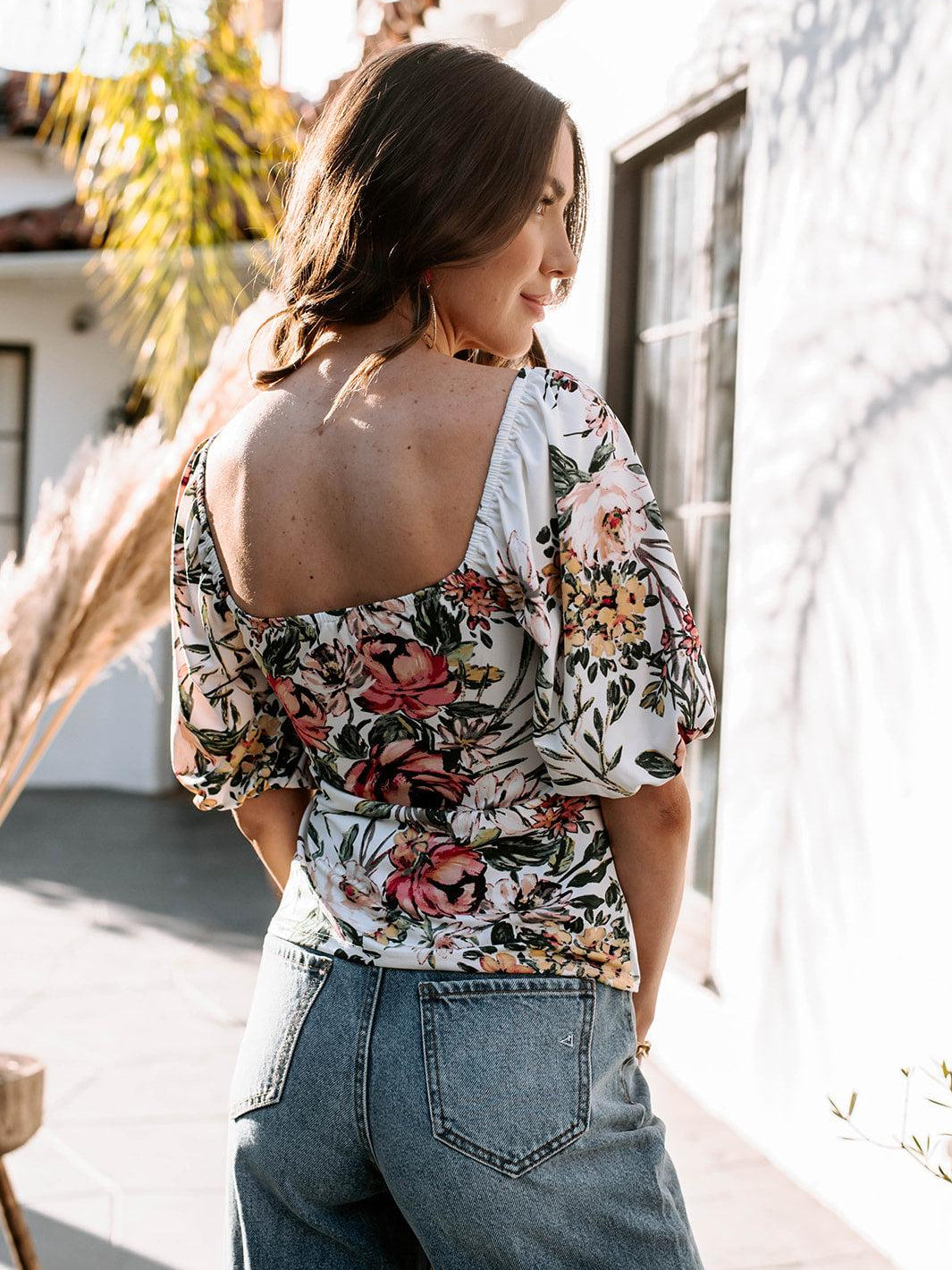Valentina Stretch Puff Sleeve Top-FINAL SALE
