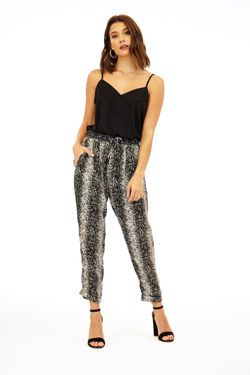 Black V-Neck Cami-BEST SELLER