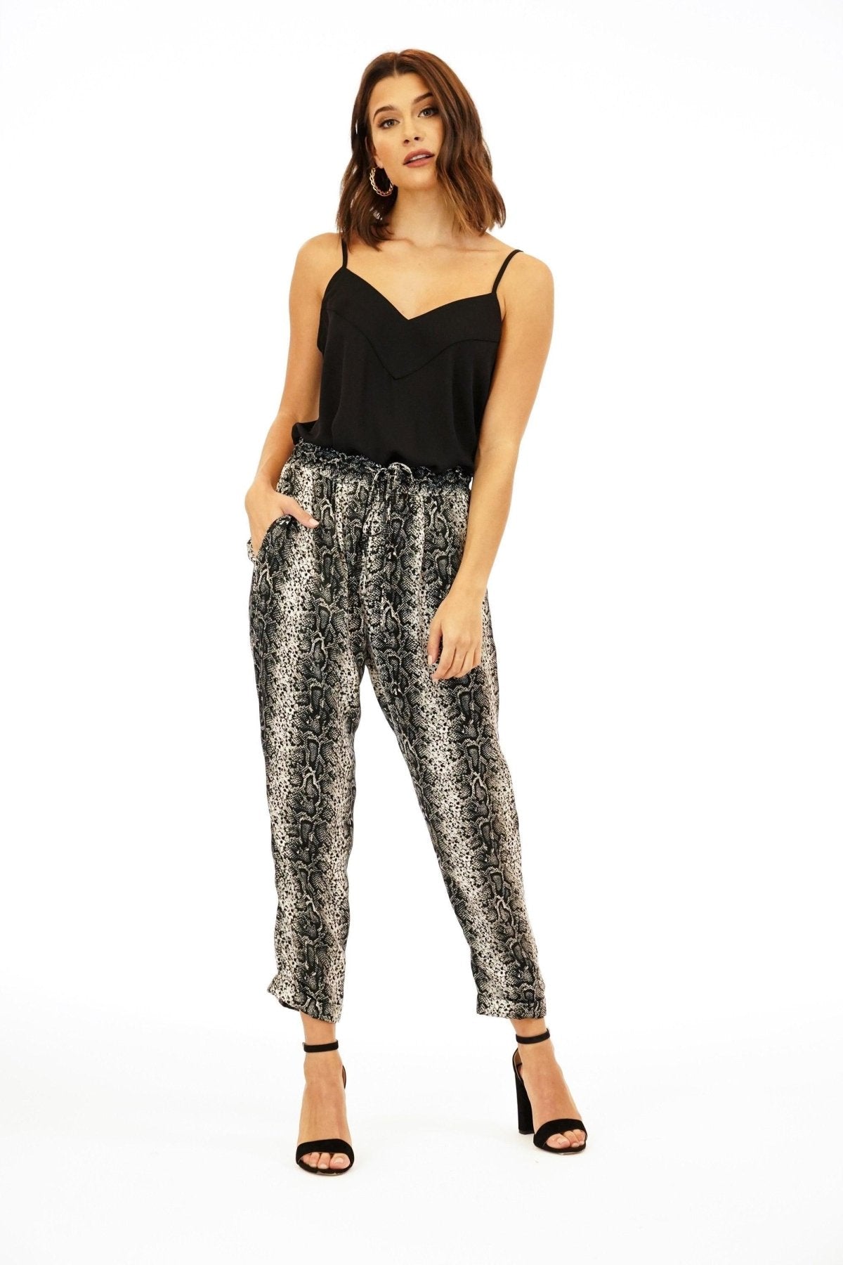 Black V-Neck Cami-BEST SELLER