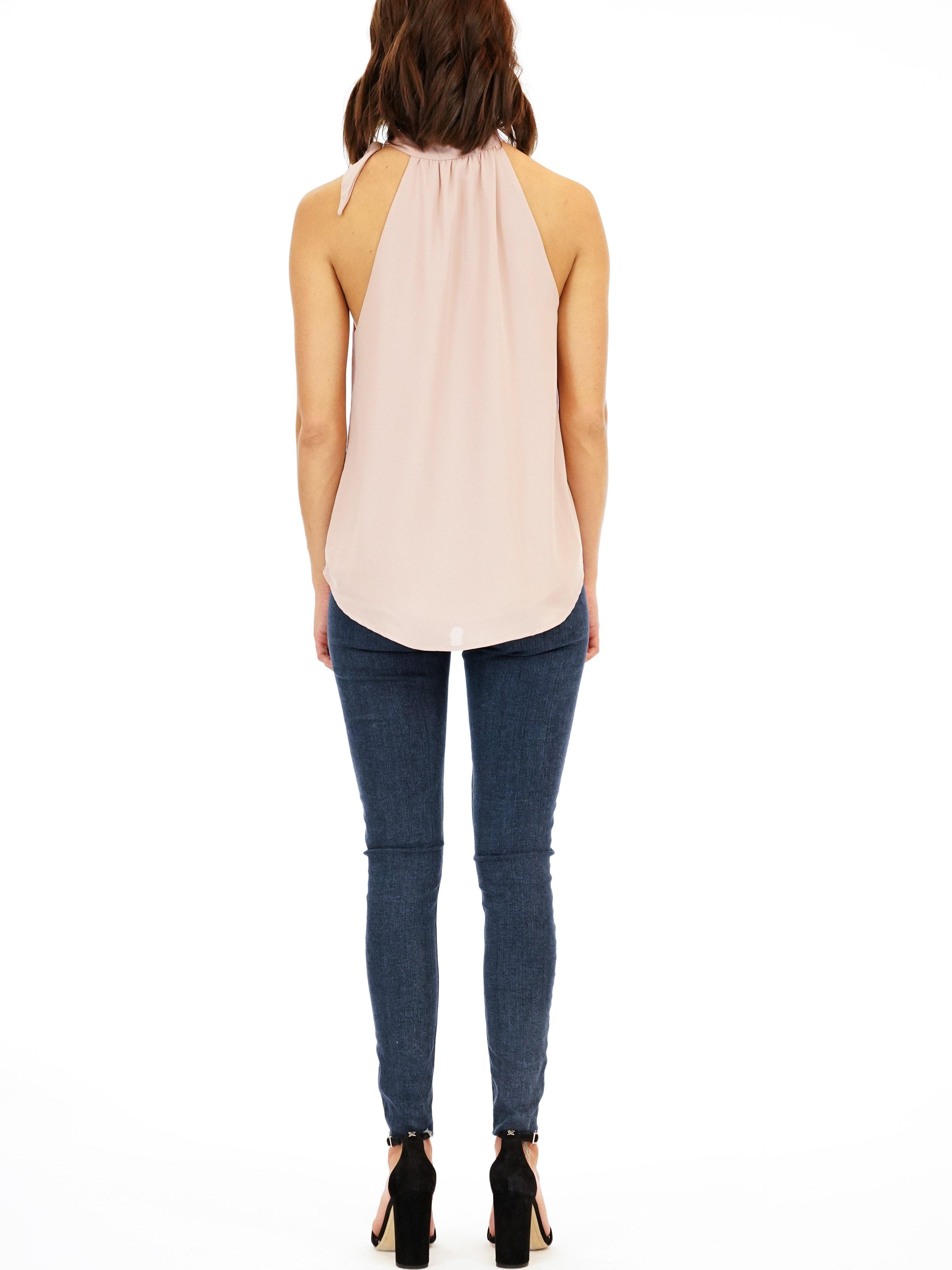 Rose Side Tie Halter Top-FINAL SALE