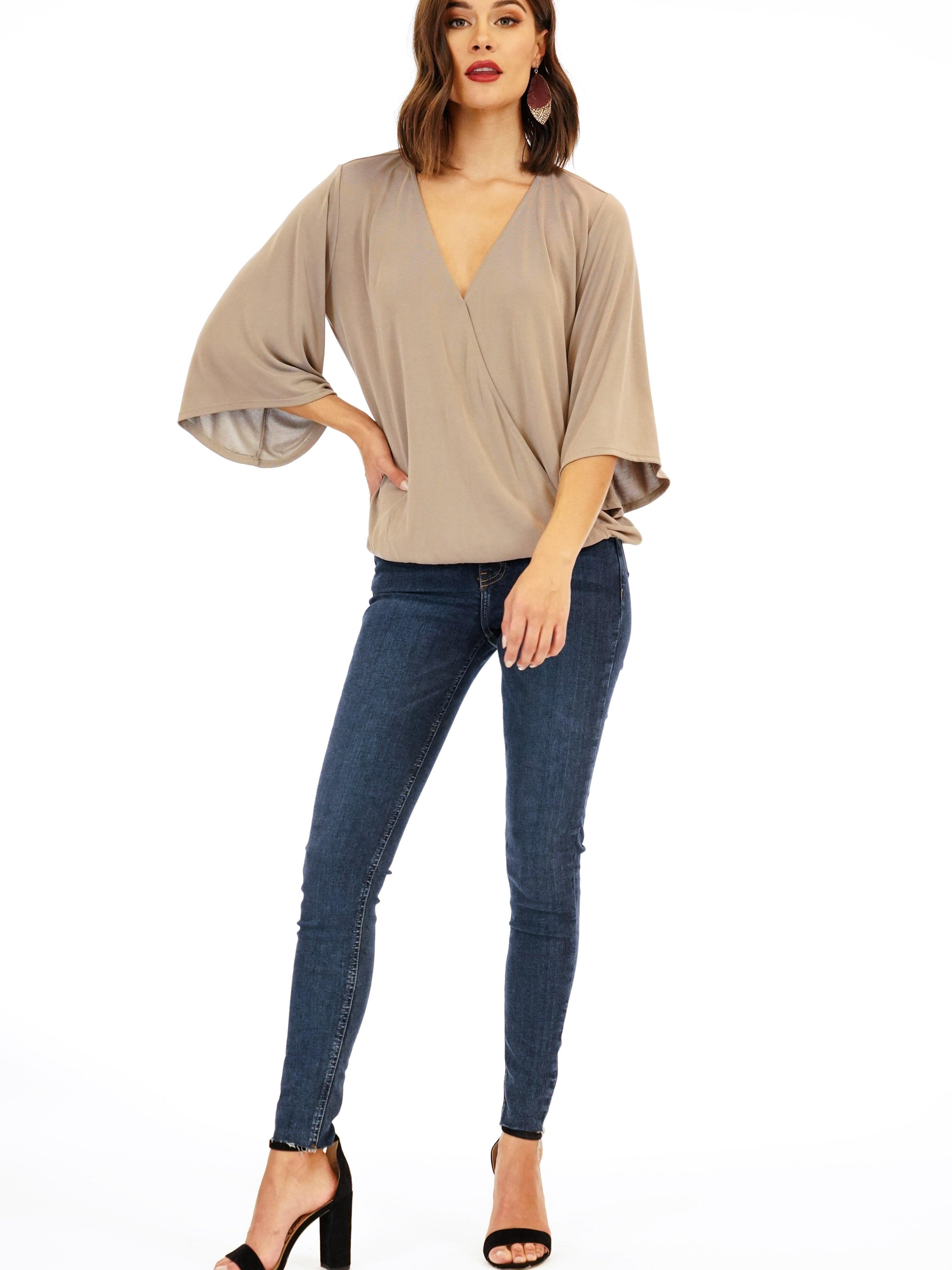 Chai Surplice Top-FINAL SALE