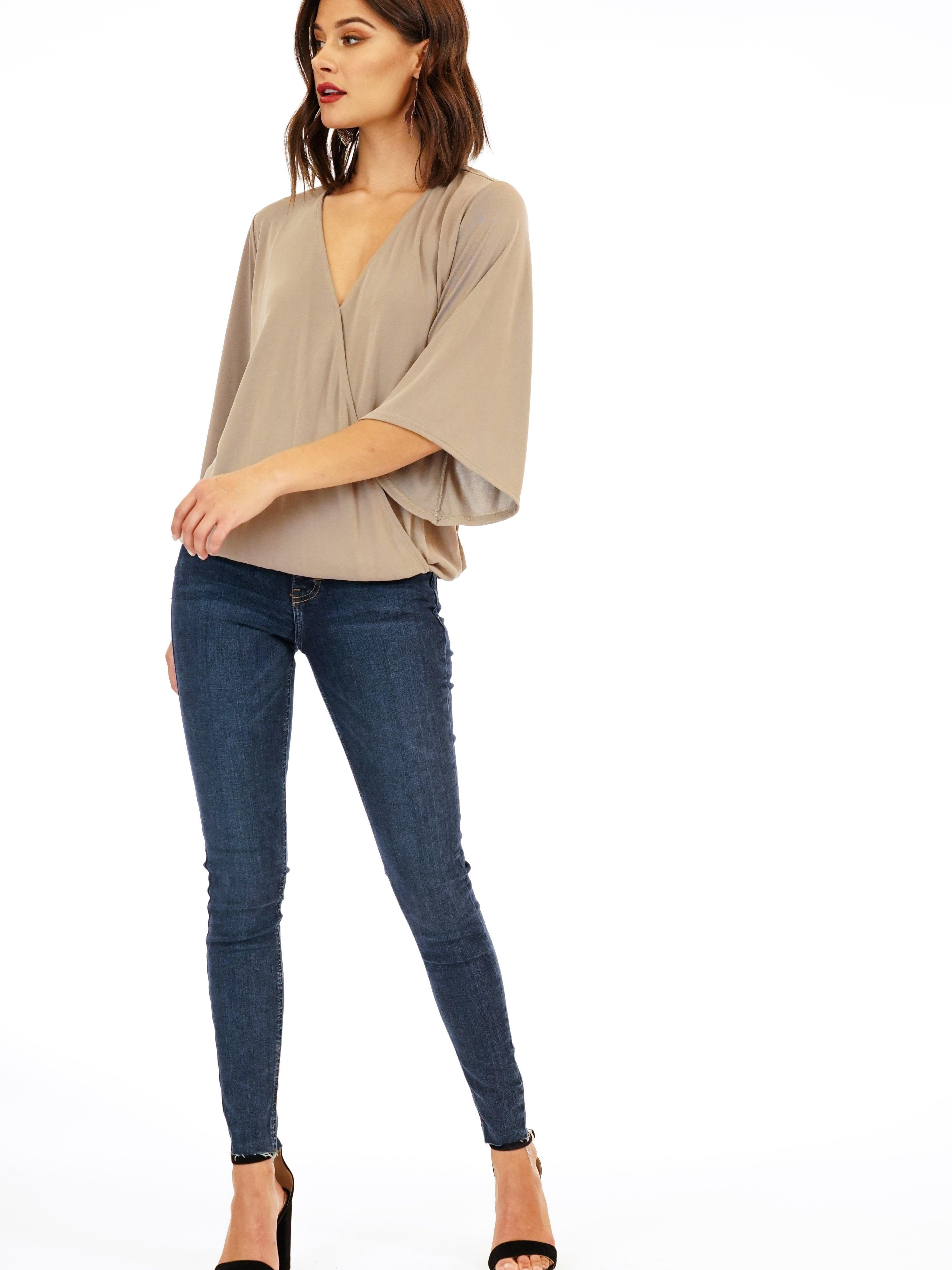 Chai Surplice Top-FINAL SALE