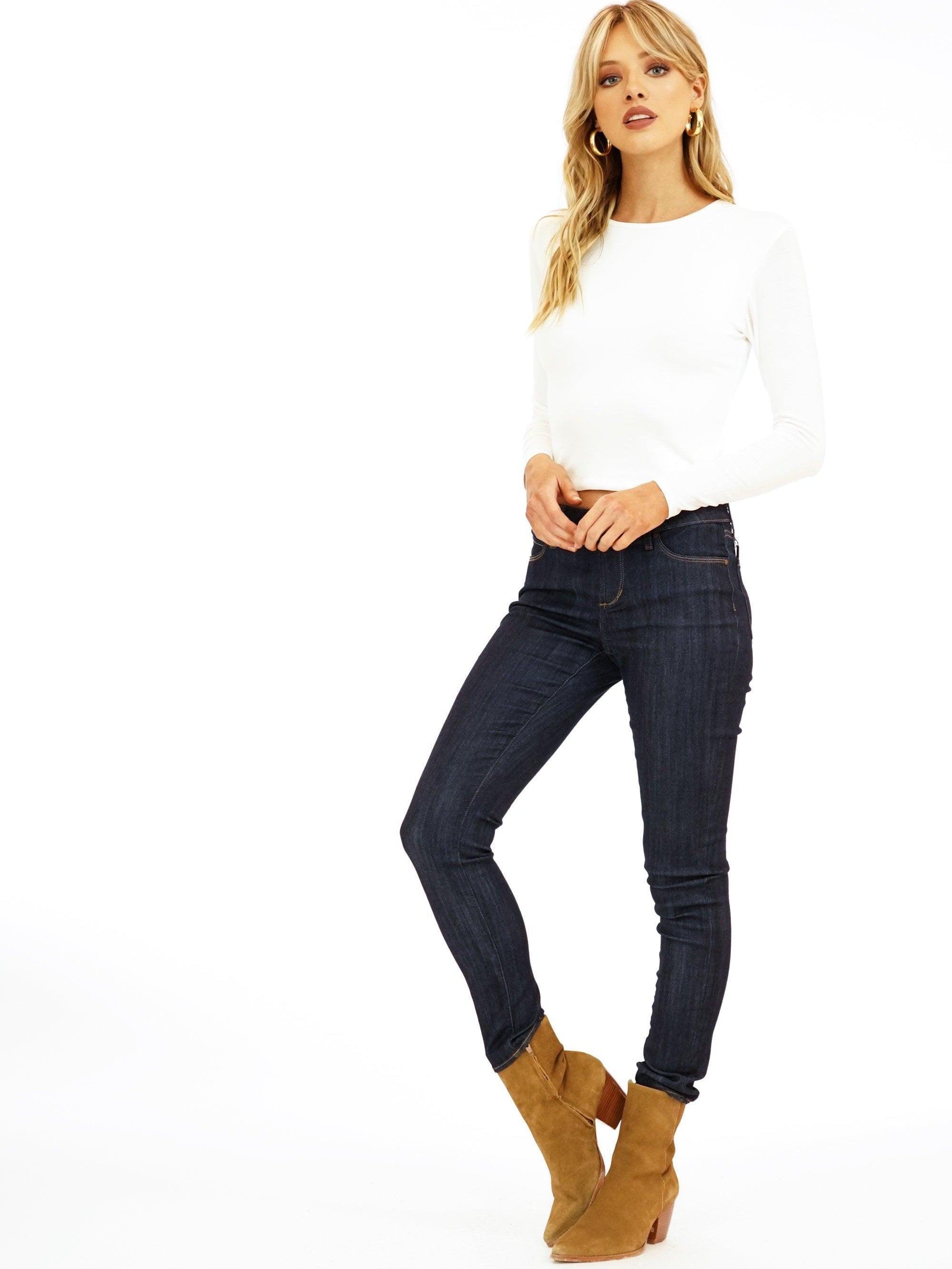 Ivory  Lined Crew Neck Top