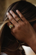 Cindy Studded Ring - 18k Gold Plated