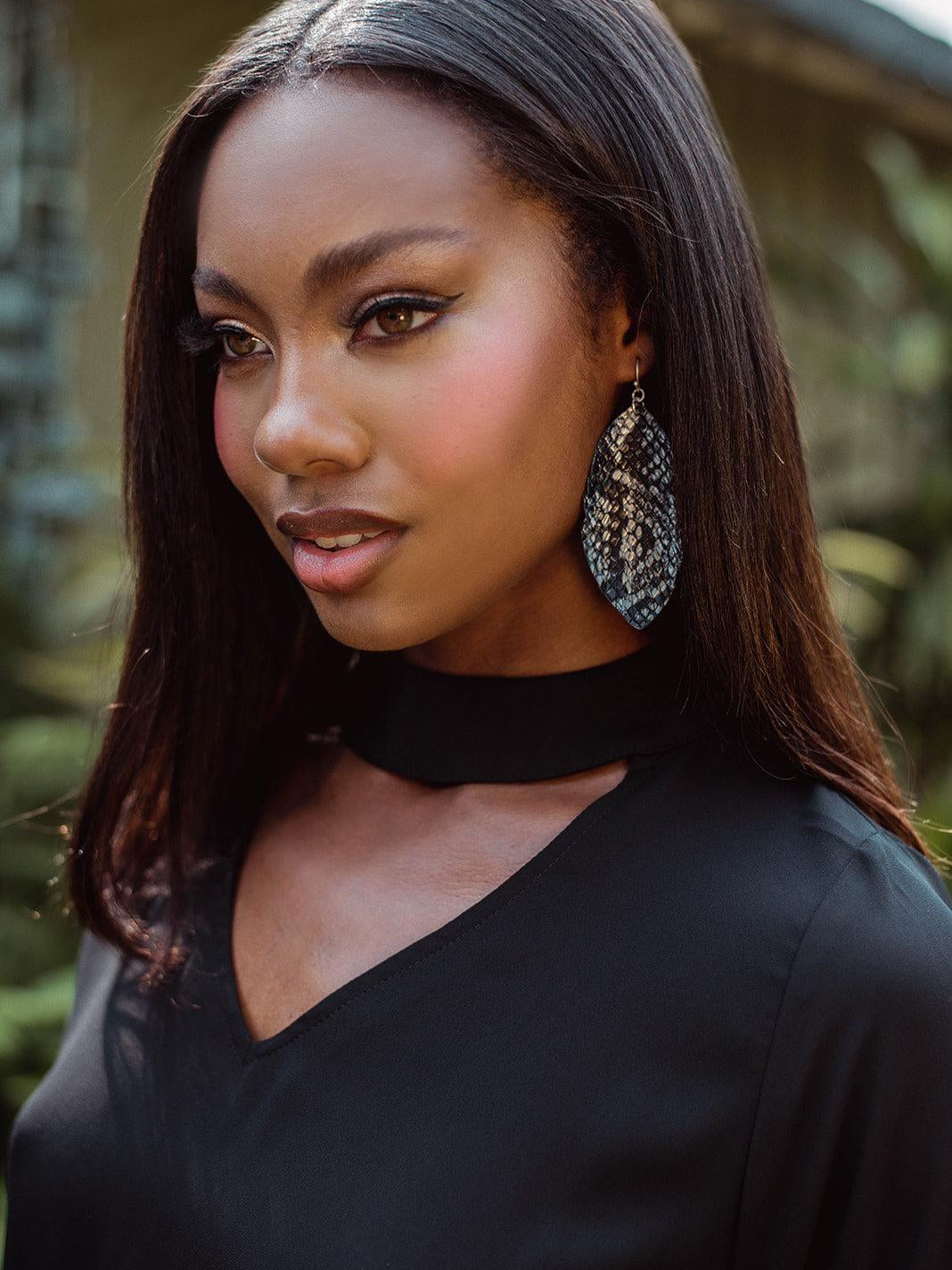 Black Cut Out Blouse - FINAL SALE