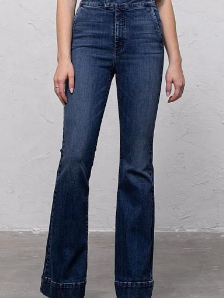 Happi High Rise Ultra Flare Jeans - Dark Wash - FINAL SALE