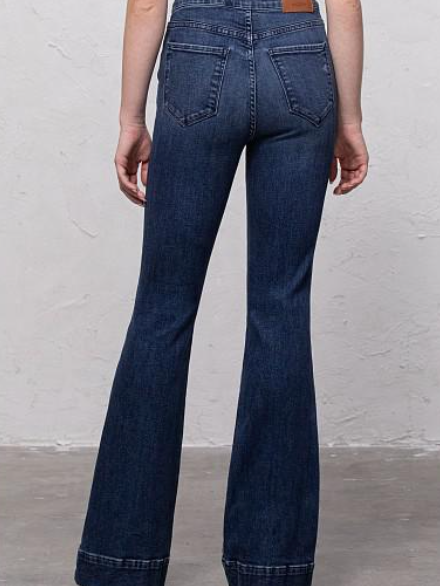 Happi High Rise Ultra Flare Jeans - Dark Wash - FINAL SALE